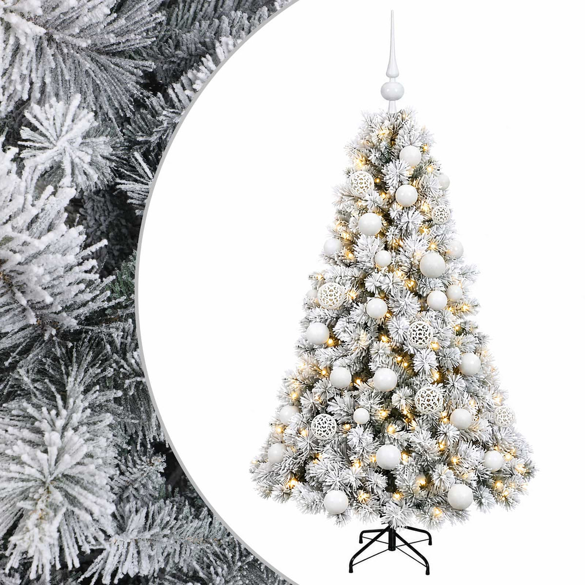 Artificial Christmas Tree with Bauble 120 cm 150 LEDs