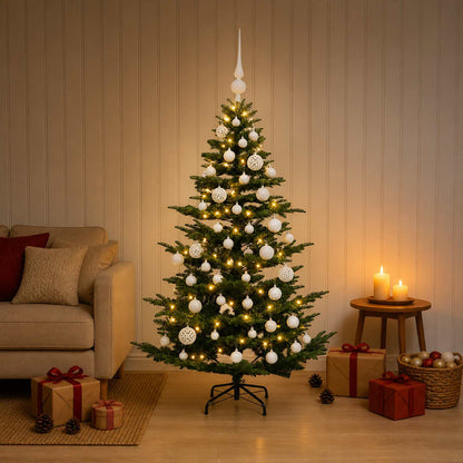 Artificial Christmas Tree with Bauble 120 cm 150 LEDs