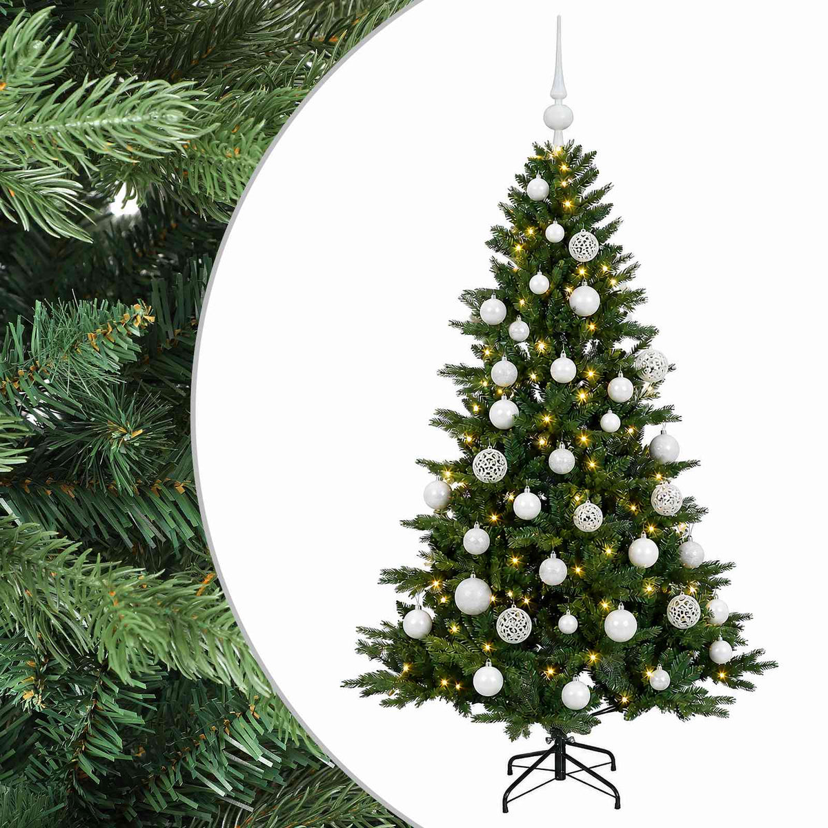 Artificial Christmas Tree with Bauble 120 cm 150 LEDs