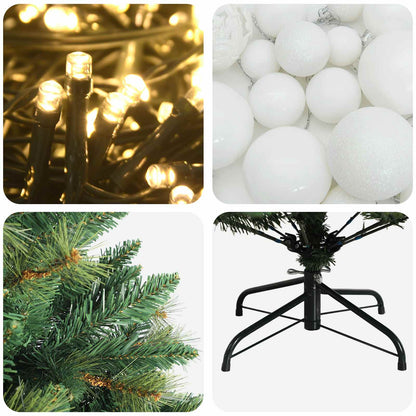 Artificial Christmas Tree with Bauble 150 cm 150 LEDs