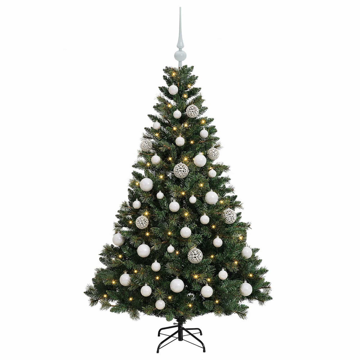 Artificial Christmas Tree with Bauble 150 cm 150 LEDs