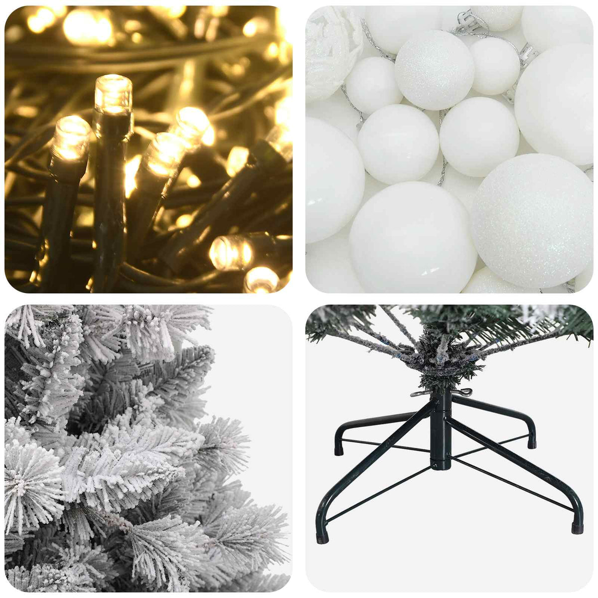 Artificial Christmas Tree with Bauble 120 cm 150 LEDs