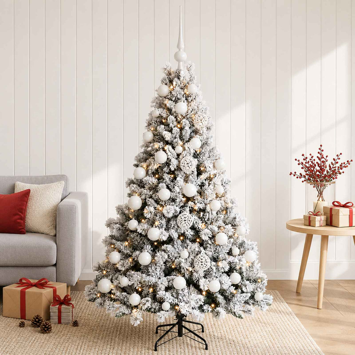 Artificial Christmas Tree with Bauble 120 cm 150 LEDs