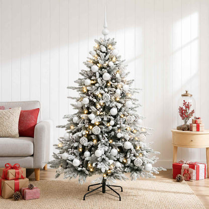 Artificial Christmas Tree with Bauble 150 cm 150 LEDs