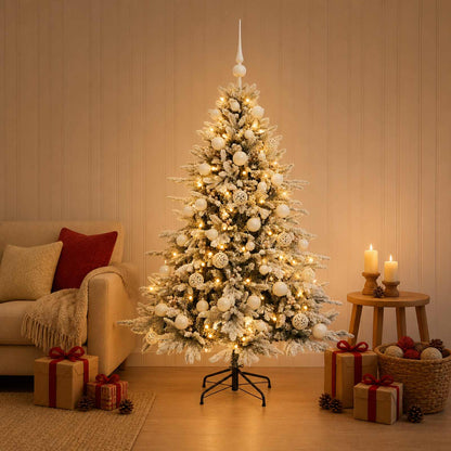 Artificial Christmas Tree with Bauble 150 cm 150 LEDs