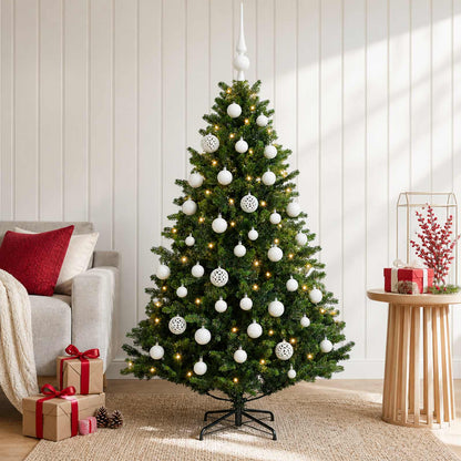 Artificial Christmas Tree with Bauble 150 cm 150 LEDs