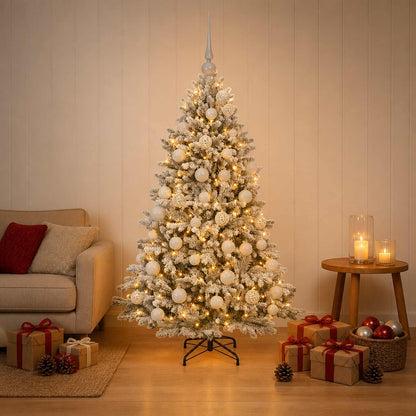 Artificial Christmas Tree with Bauble 150 cm 150 LEDs