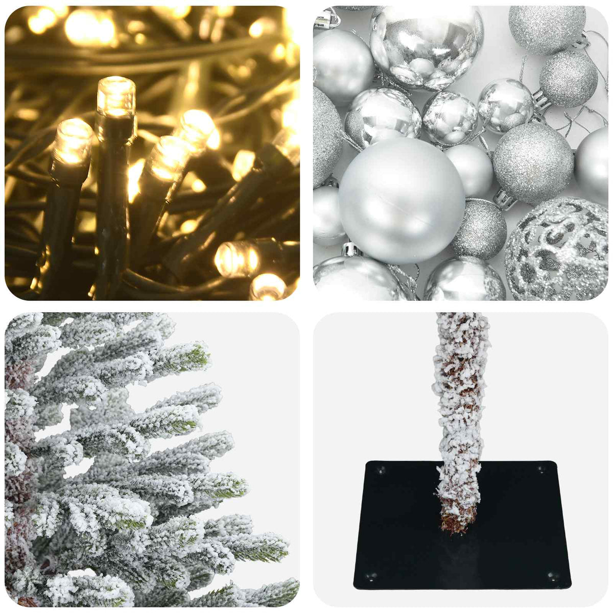 Artificial Christmas Tree with Bauble 120 cm 150 LEDs
