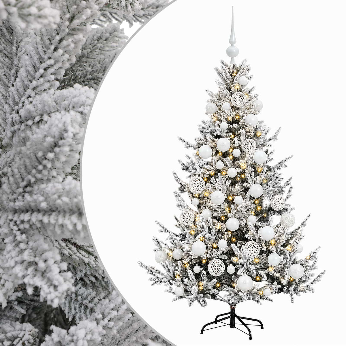 Artificial Christmas Tree with Bauble 120 cm 150 LEDs