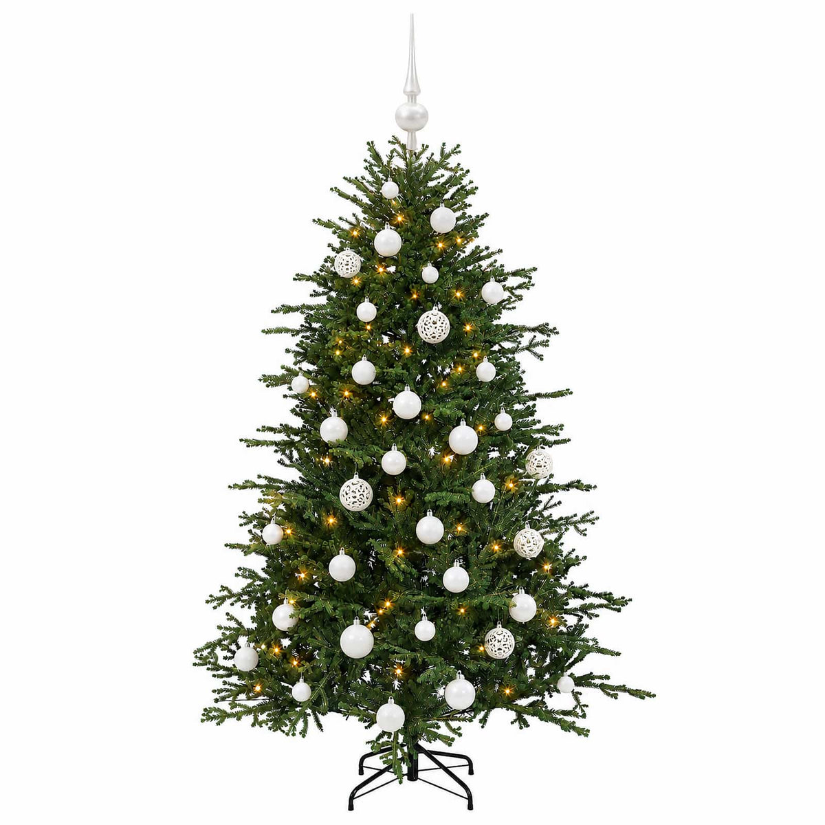 Artificial Christmas Tree with Bauble 150 cm 150 LEDs