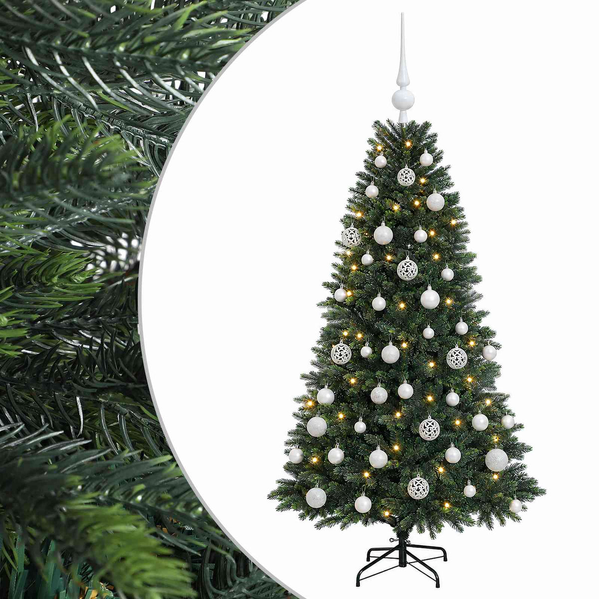 Artificial Christmas Tree with Bauble 120 cm 150 LEDs