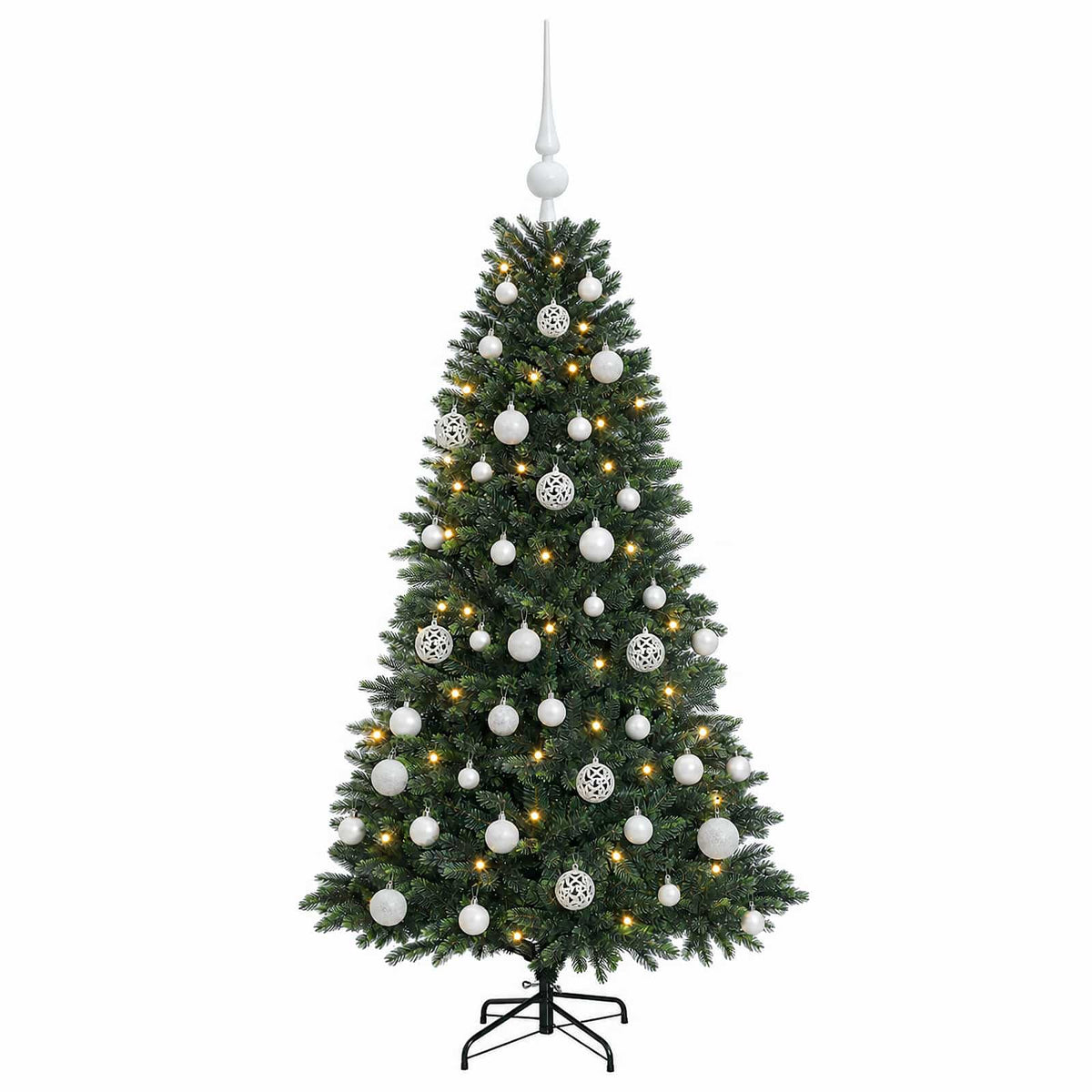 Artificial Christmas Tree with Bauble 120 cm 150 LEDs