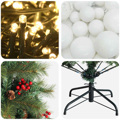 Artificial Christmas Tree with Bauble 150 cm 150 LEDs