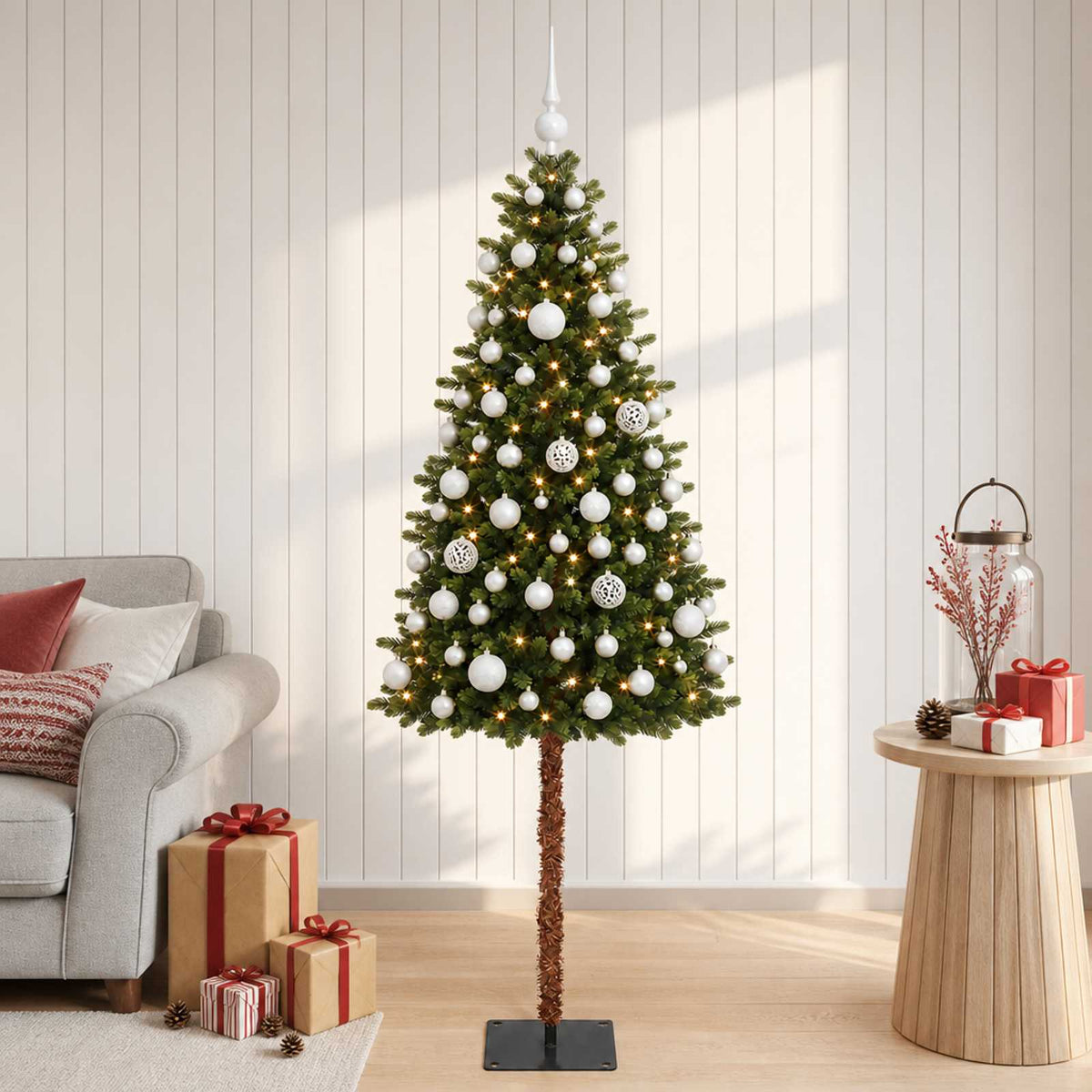 Artificial Christmas Tree with Bauble 120 cm 150 LEDs