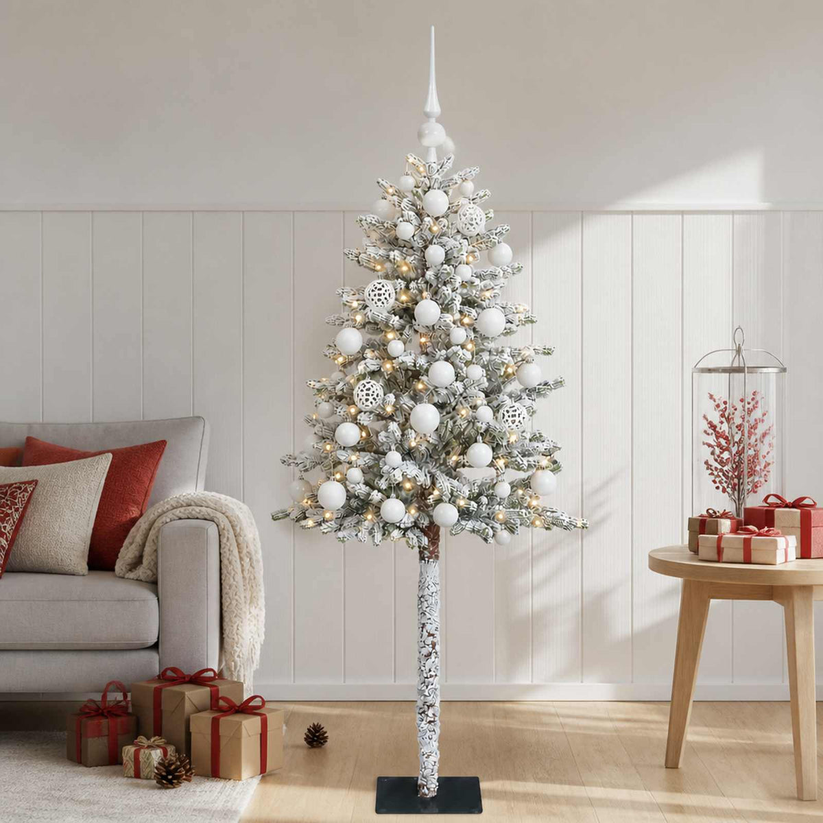 Artificial Christmas Tree with Bauble 150 cm 150 LEDs