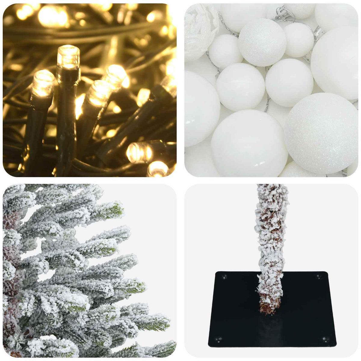 Artificial Christmas Tree with Bauble 120 cm 150 LEDs