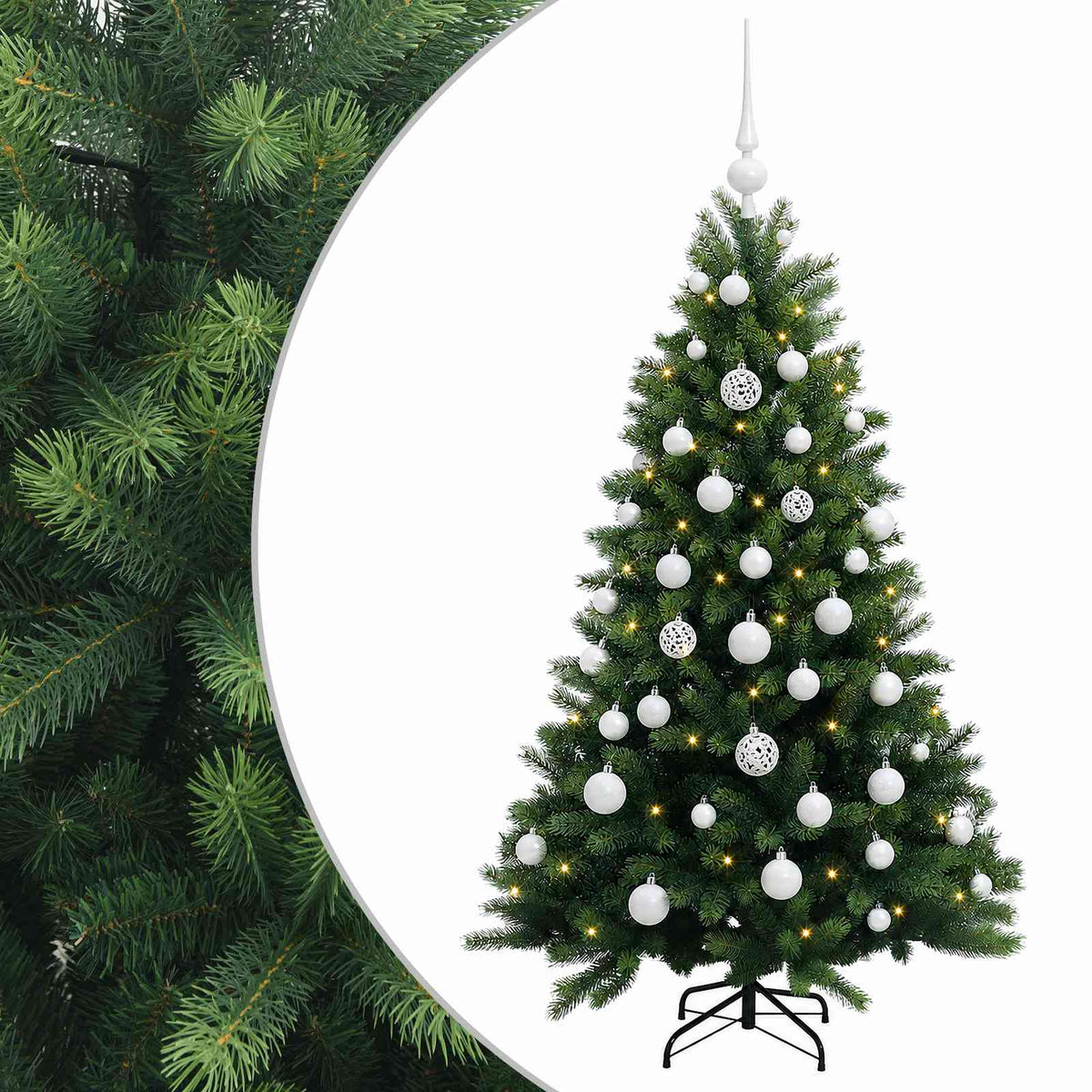 Artificial Christmas Tree with Bauble 120 cm 150 LEDs