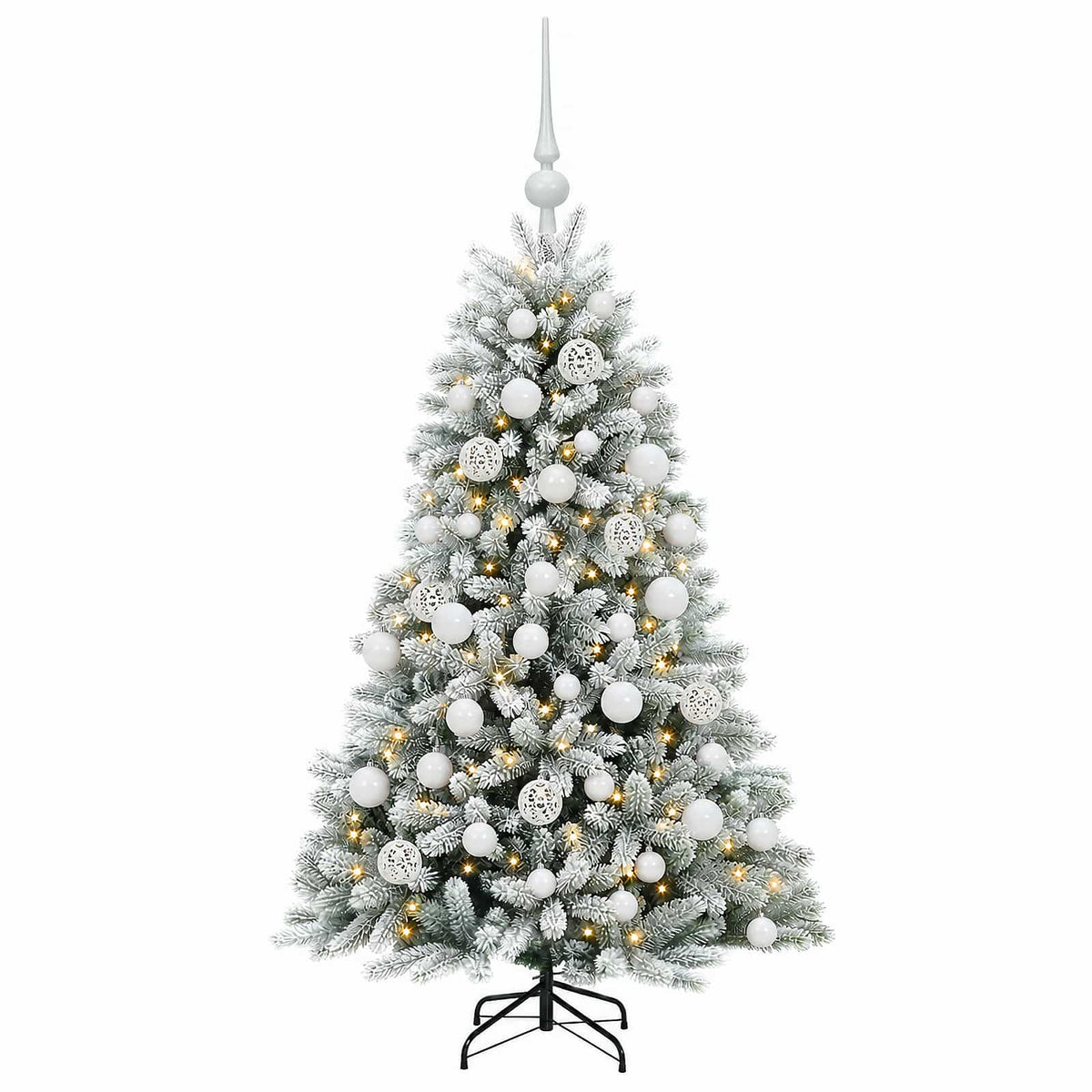 Artificial Christmas Tree with Bauble 150 cm 150 LEDs