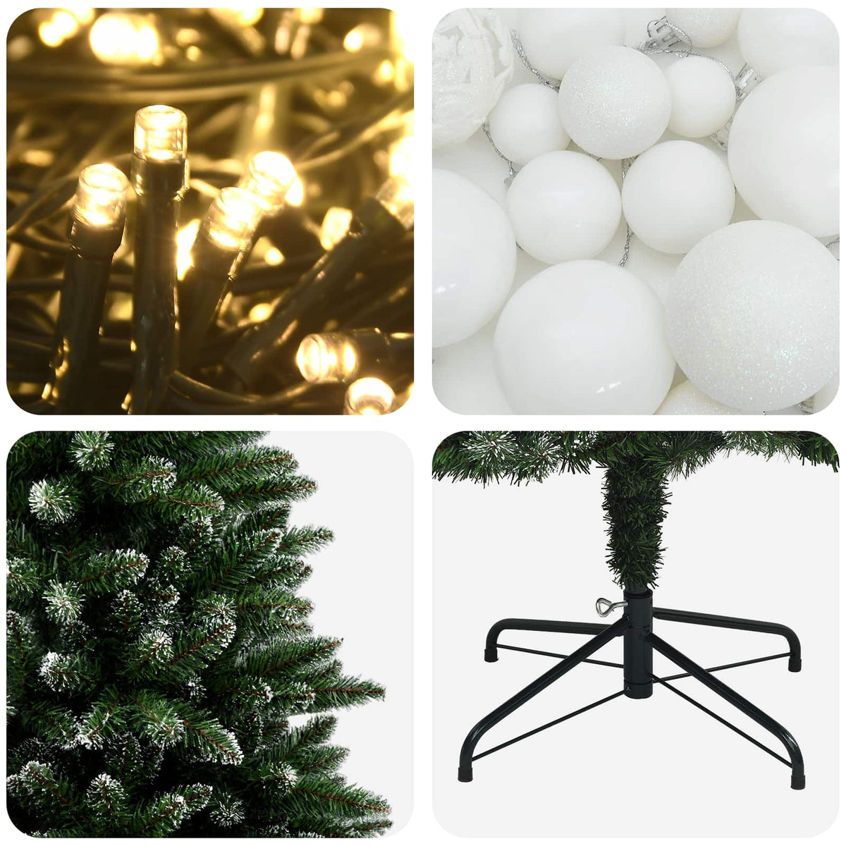Artificial Christmas Tree with Bauble 120 cm 150 LEDs