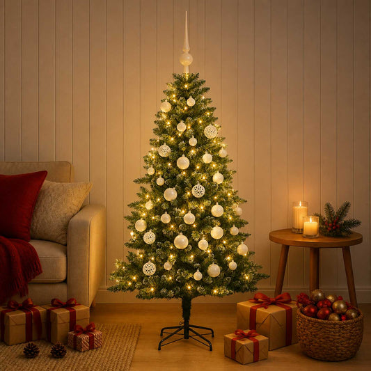 Artificial Christmas Tree with Bauble 120 cm 150 LEDs