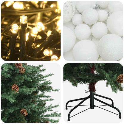 Artificial Christmas Tree with Bauble 120 cm 150 LEDs