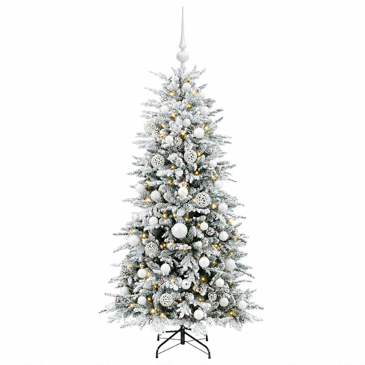 Artificial Christmas Tree with Bauble 120 cm 150 LEDs