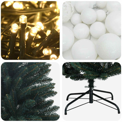 Artificial Christmas Tree Dark Green with Bauble 120 cm