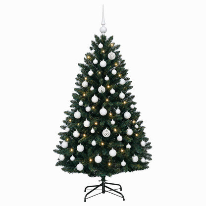 Artificial Christmas Tree Dark Green with Bauble 120 cm