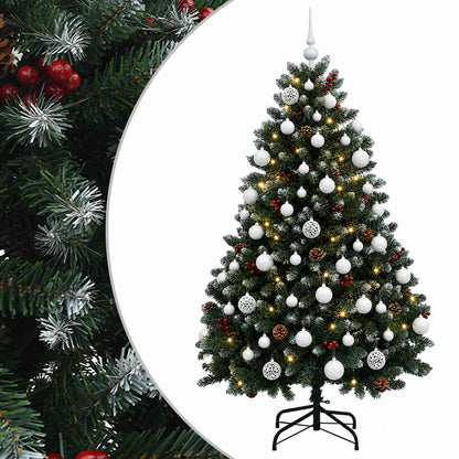 Artificial Christmas Tree Green with Bauble 150 cm 150 LEDs