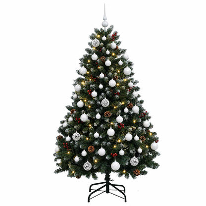 Artificial Christmas Tree Green with Bauble 150 cm 150 LEDs