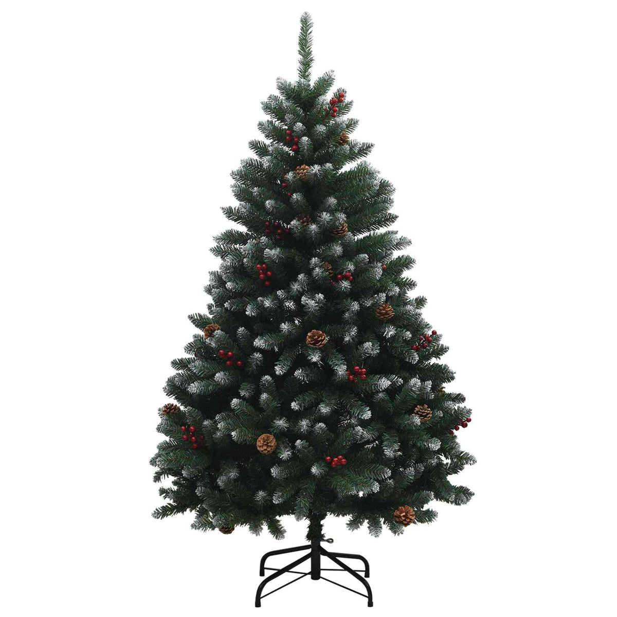 Artificial Christmas Tree Green with Bauble 150 cm 150 LEDs