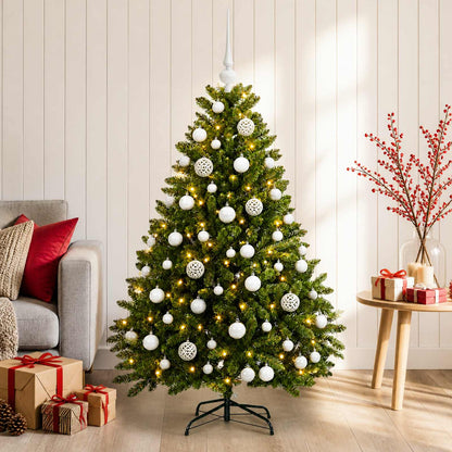 Artificial Christmas Tree Light Green with Bauble 120 cm