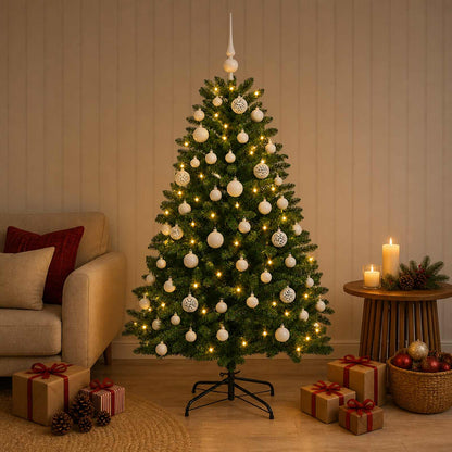 Artificial Christmas Tree Mid-green with Ornament 120 cm