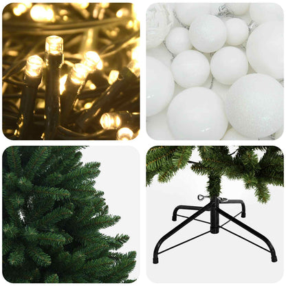 Artificial Christmas Tree Mid-green with Ornament 120 cm