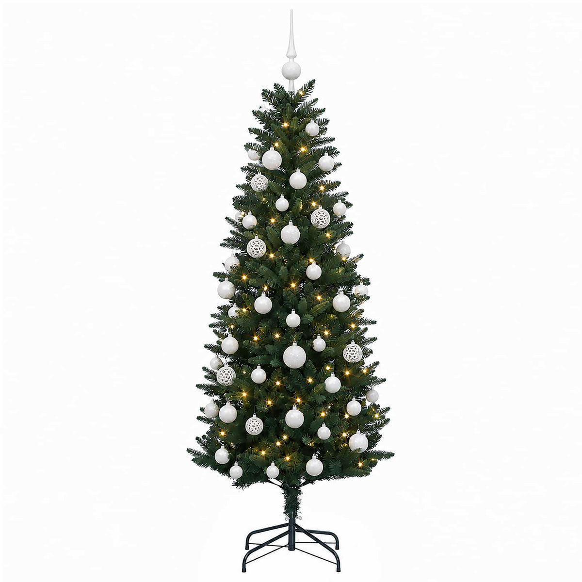 Artificial Christmas Tree with Bauble 150 cm 150 LEDs