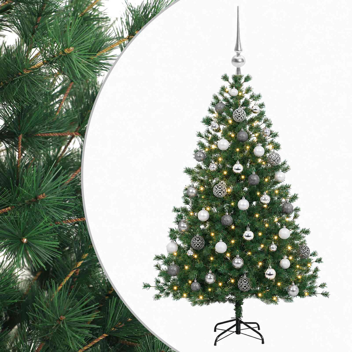 Artificial Christmas Tree with Bauble 120 cm 150 LEDs