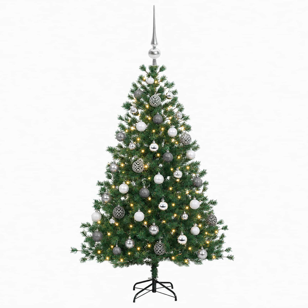 Artificial Christmas Tree with Bauble 120 cm 150 LEDs
