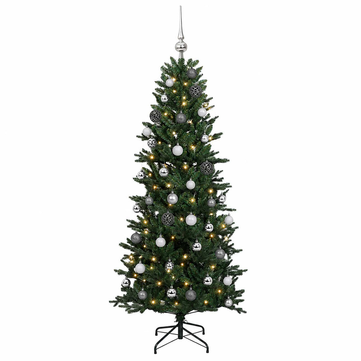 Artificial Christmas Tree with Bauble 120 cm 150 LEDs