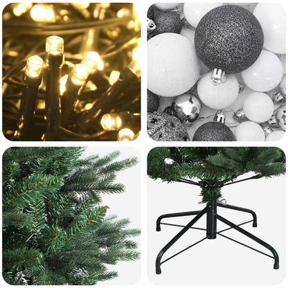 Artificial Christmas Tree with Bauble 150 cm 150 LEDs