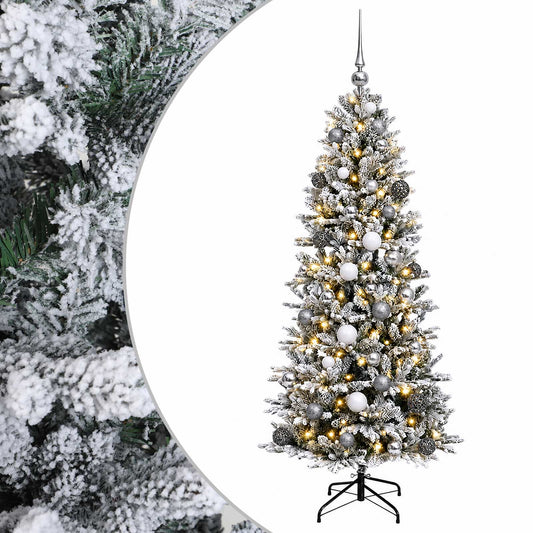 Artificial Christmas Tree with Bauble 120 cm 150 LEDs