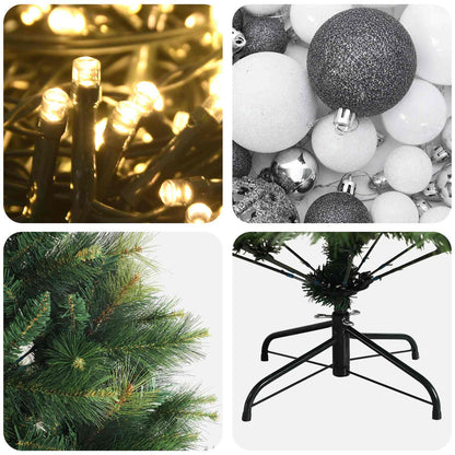 Artificial Christmas Tree with Bauble 120 cm 150 LEDs