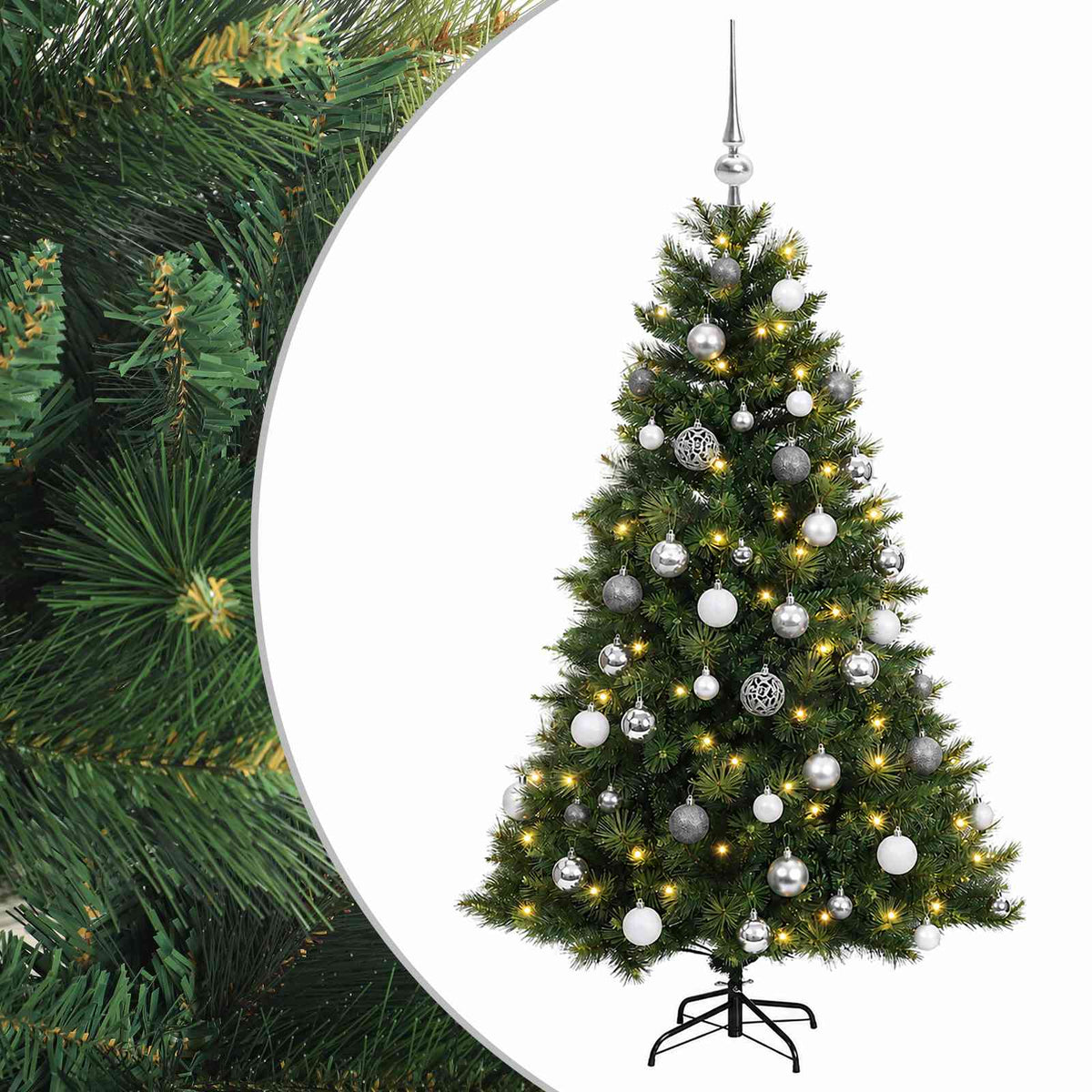 Artificial Christmas Tree with Bauble 120 cm 150 LEDs