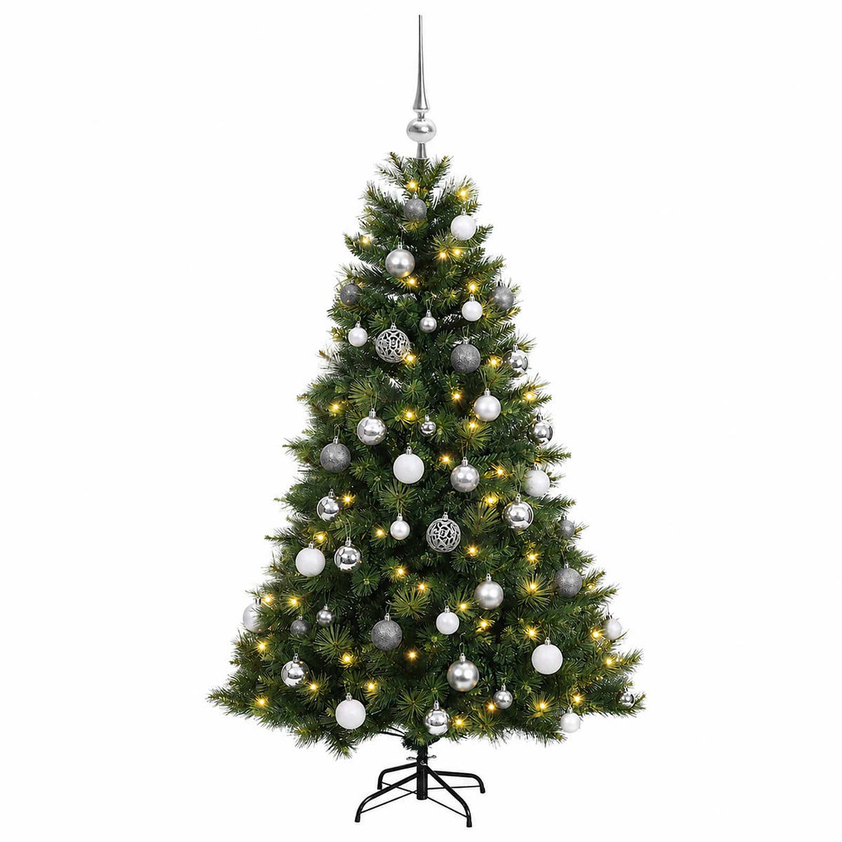 Artificial Christmas Tree with Bauble 120 cm 150 LEDs
