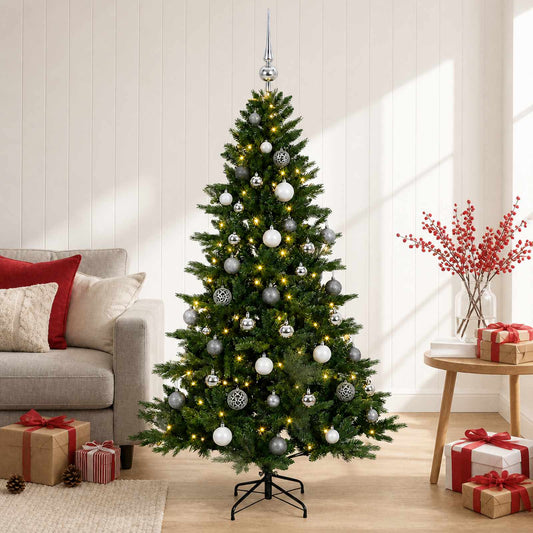 Artificial Christmas Tree with Bauble 120 cm 150 LEDs