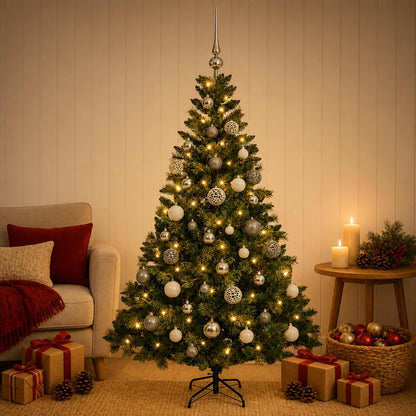 Artificial Christmas Tree with Bauble 150 cm 150 LEDs