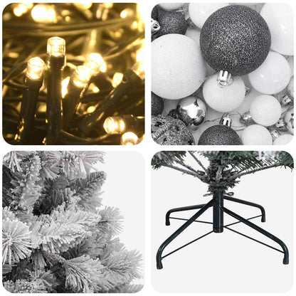 Artificial Christmas Tree with Bauble 150 cm 150 LEDs