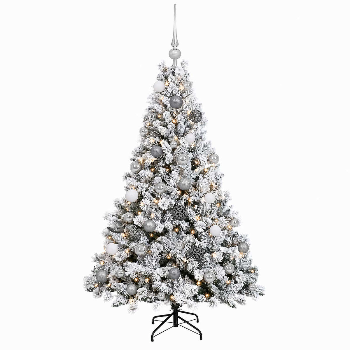 Artificial Christmas Tree with Bauble 150 cm 150 LEDs