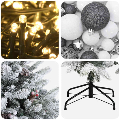 Artificial Christmas Tree with Bauble 150 cm 150 LEDs