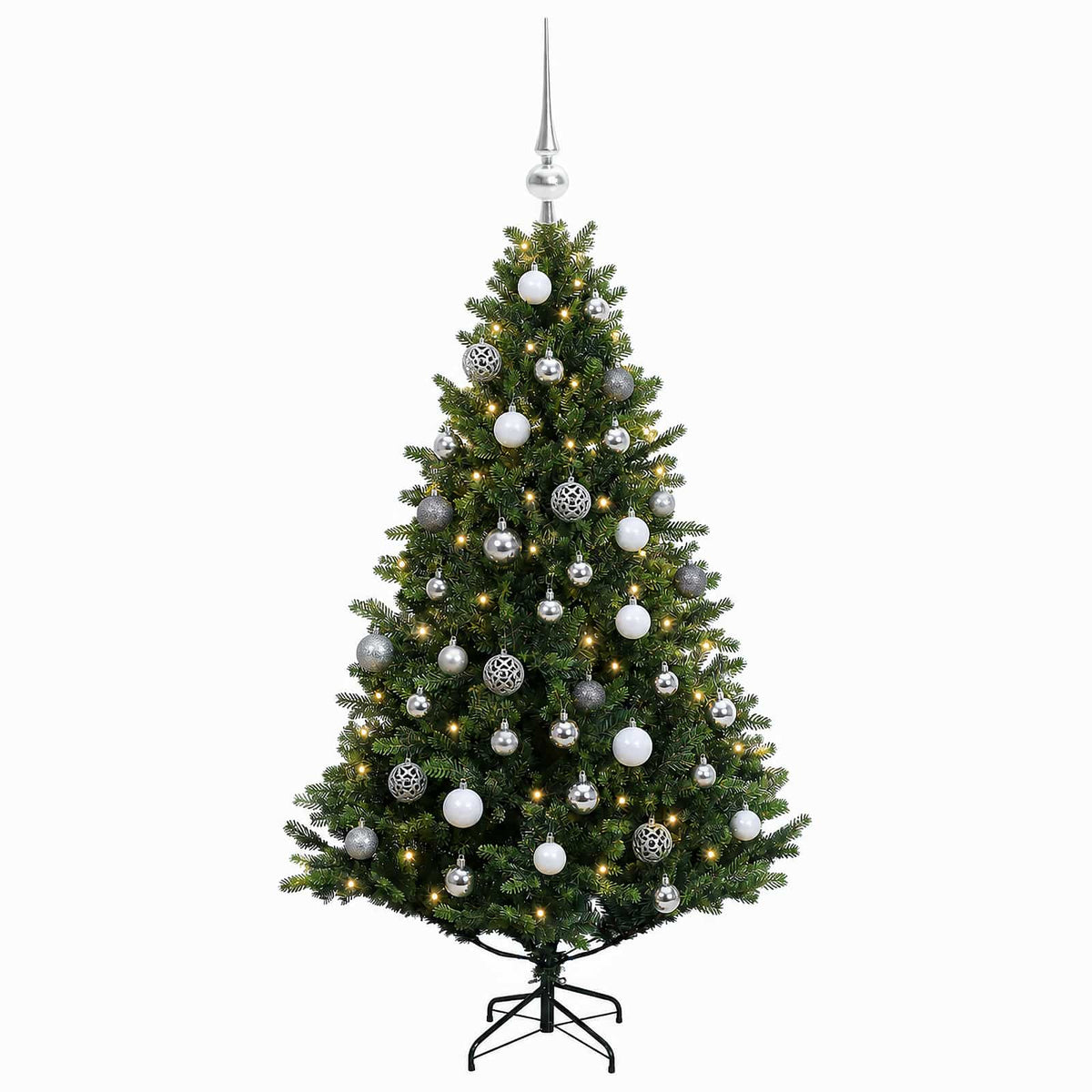 Artificial Christmas Tree with Bauble 120 cm 150 LEDs