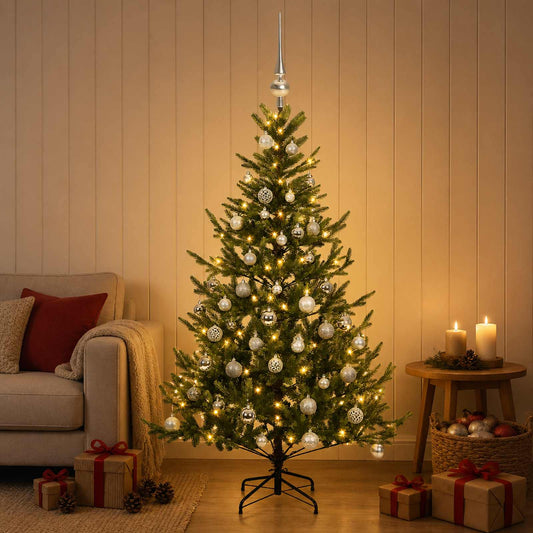 Artificial Christmas Tree with Bauble 120 cm 150 LEDs